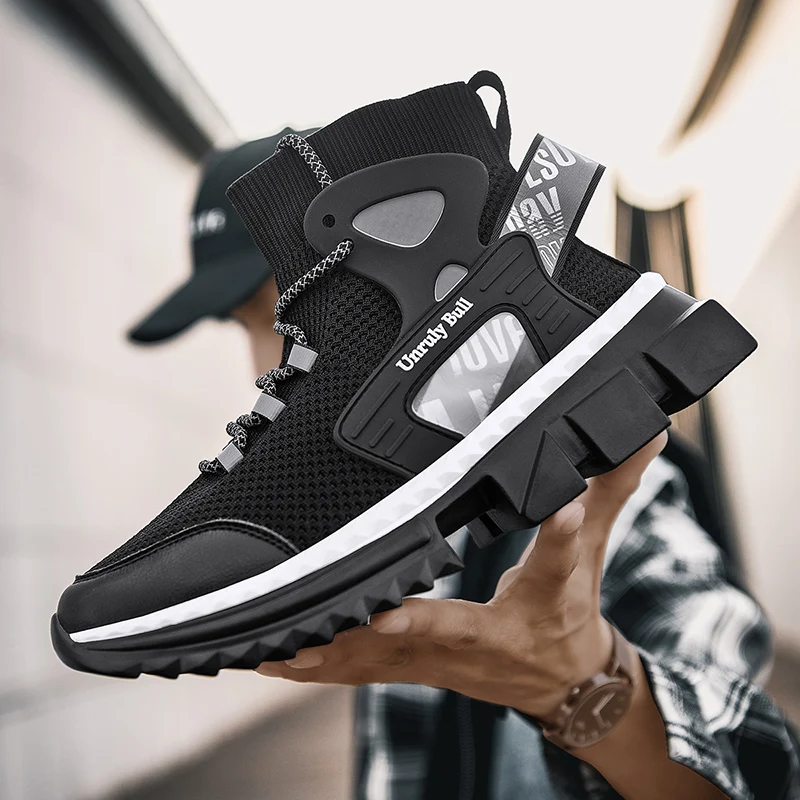 

Trend Men Casual Shoes Autumn New Outdoor Non-slip Man Sneakers High Quality Breathable Socks Men Sports Shoes Big Size 39-47