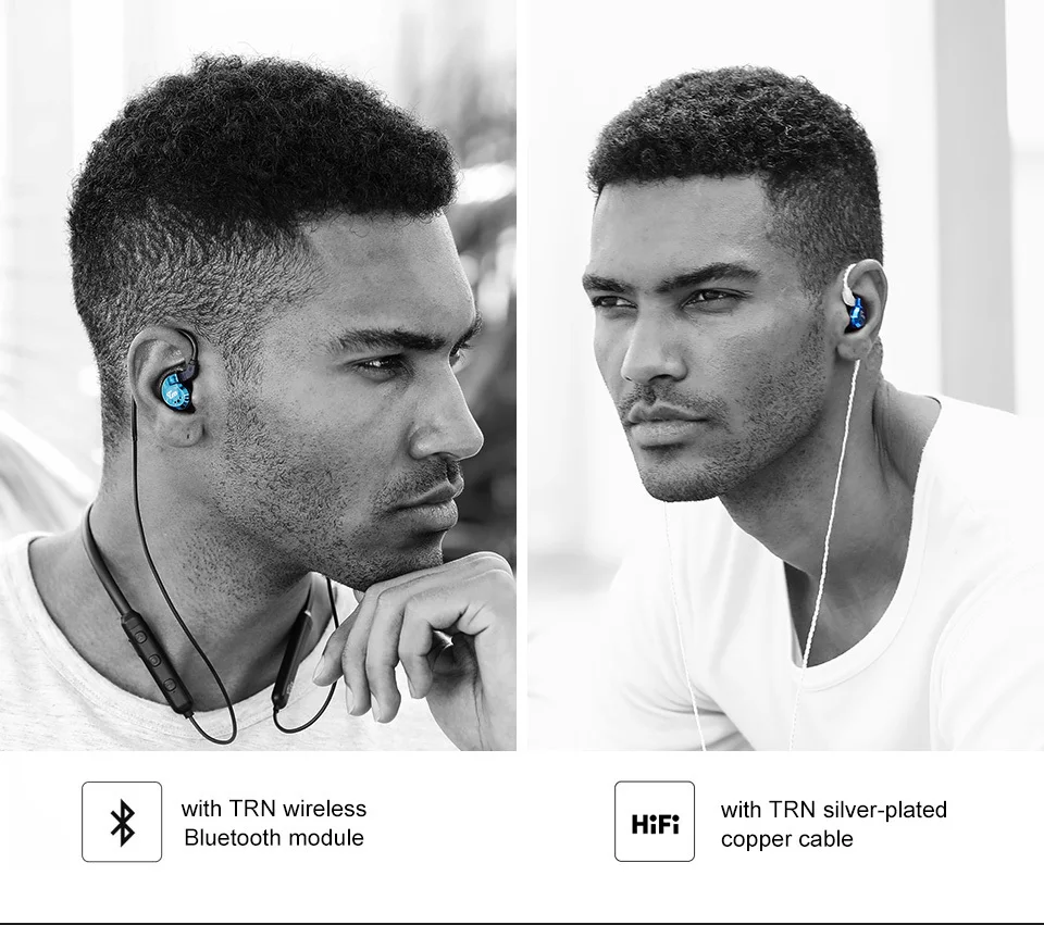AK TRN V80 2BA+ 2DD Гибридный Металлический наушник в ухо IEM HIFI DJ монитор для бега спортивные наушники ушные наушники гарнитура наушники Im2/IM1 X6