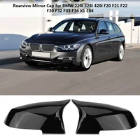 for bmw f20 f21 f87 m2 f23 f30 f36 x1 e84 gloss black side mirror cover cap rearview m4 style