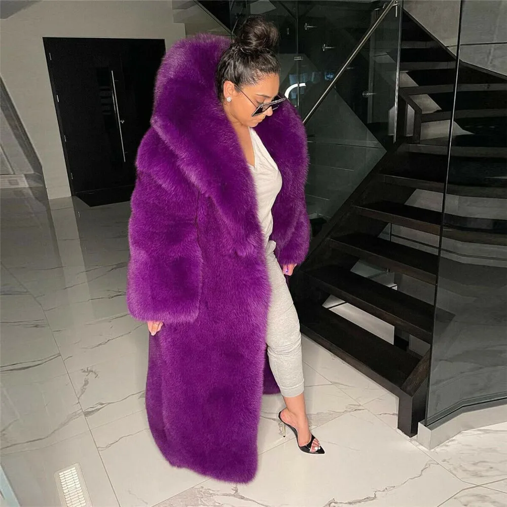 Рисунок 3 - Длинная женская шуба из натурального Лисьего меха