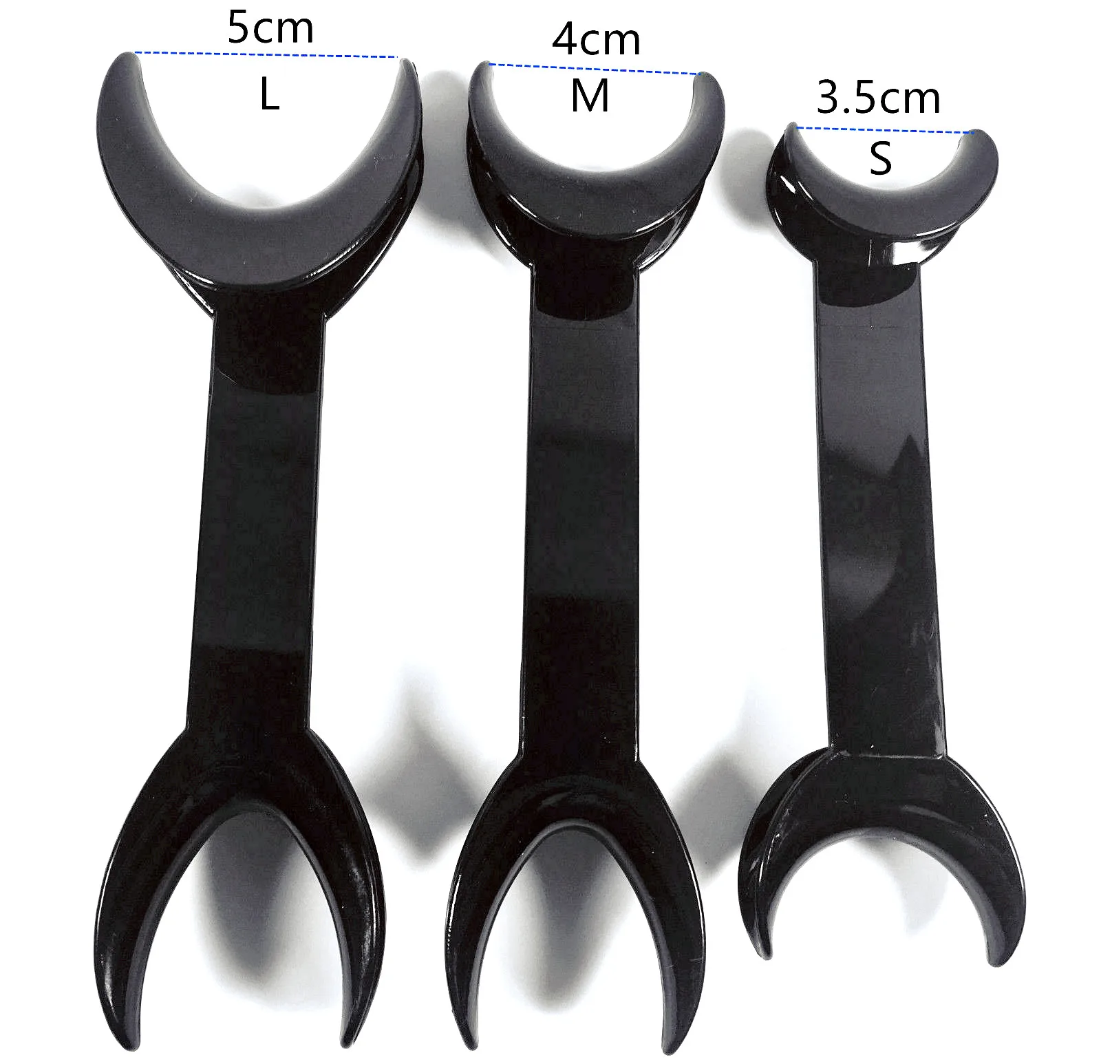 

Black Dental Double Head Lip Retractor Intraoral Lip Cheek Retractor L/M/S 135C