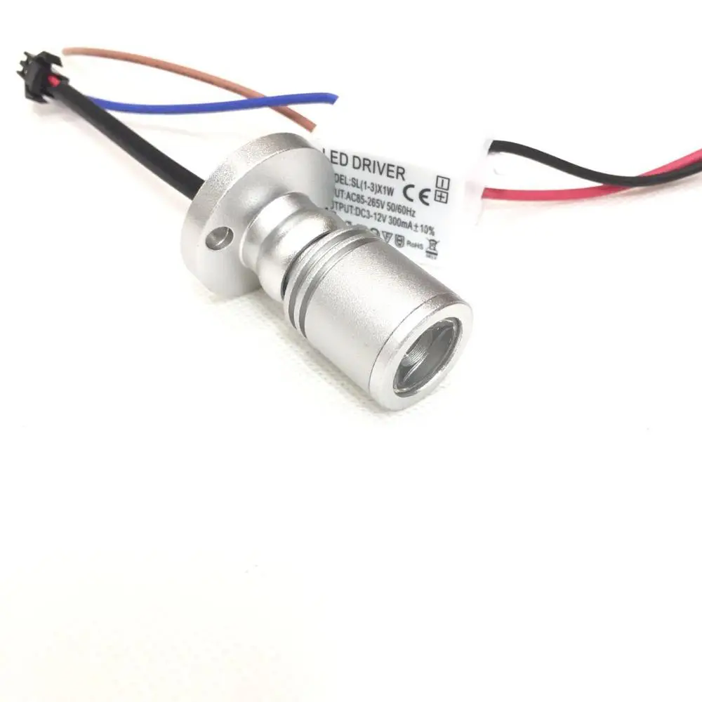 20 шт./лот миниатюрный Светодиодный точечный светильник лампа для шкафа 3 Вт