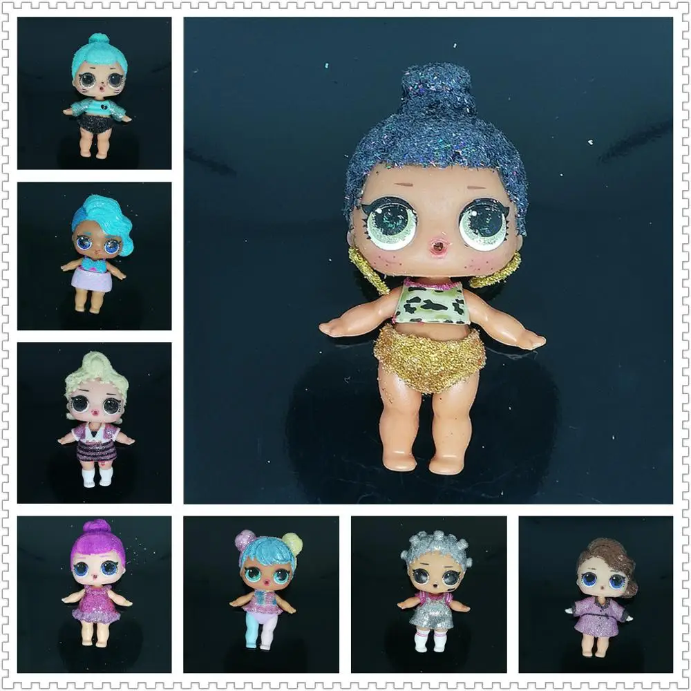 

1pcs Original LOLs Dolls Limited Collection 8cm Big Sister Baby Surprise Glitter Dolls with Clothes Kids Girls Birthday Gift