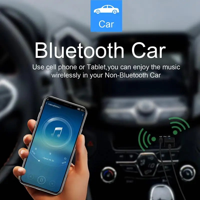 2-in-1 USB Bluetooth5.0 Transmitter Receiver Car Wireless Bluetooth 5.0 Adapter for Computer Laptop | Электроника