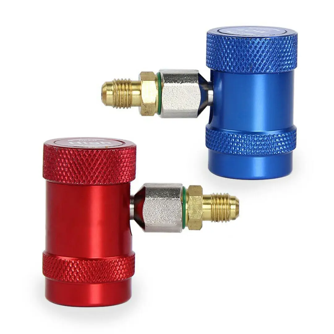 2X Новый Прочный R1234a быстрый соединитель хладагент кондиционер адаптер |