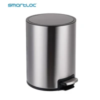 smartloc 6l stainless steel quiet kitchen trash can garbage bin waste rubbish organizer toilet bathroom accessories container