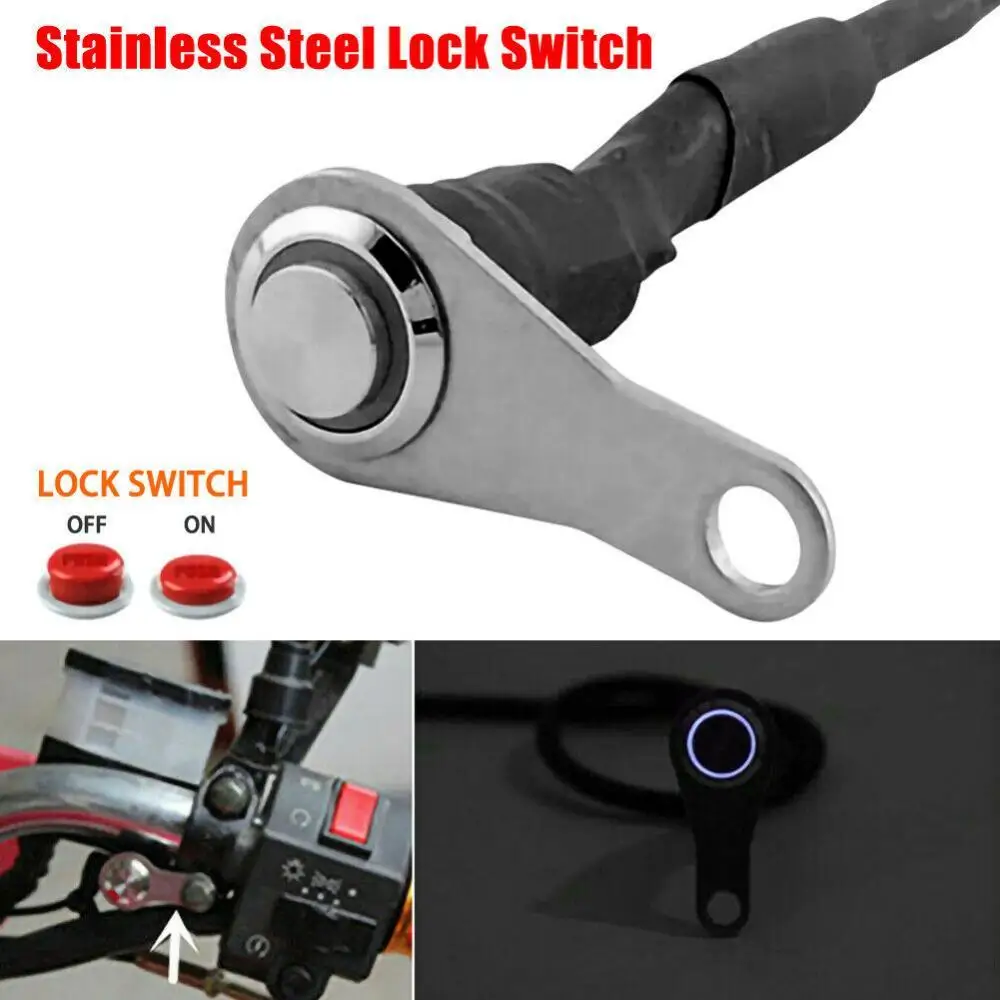 

1 Pcs Motorcycle Switch LED Motorcycle ATV Scooter Headlight Lamp Switch Handlebar Mount Push Button
