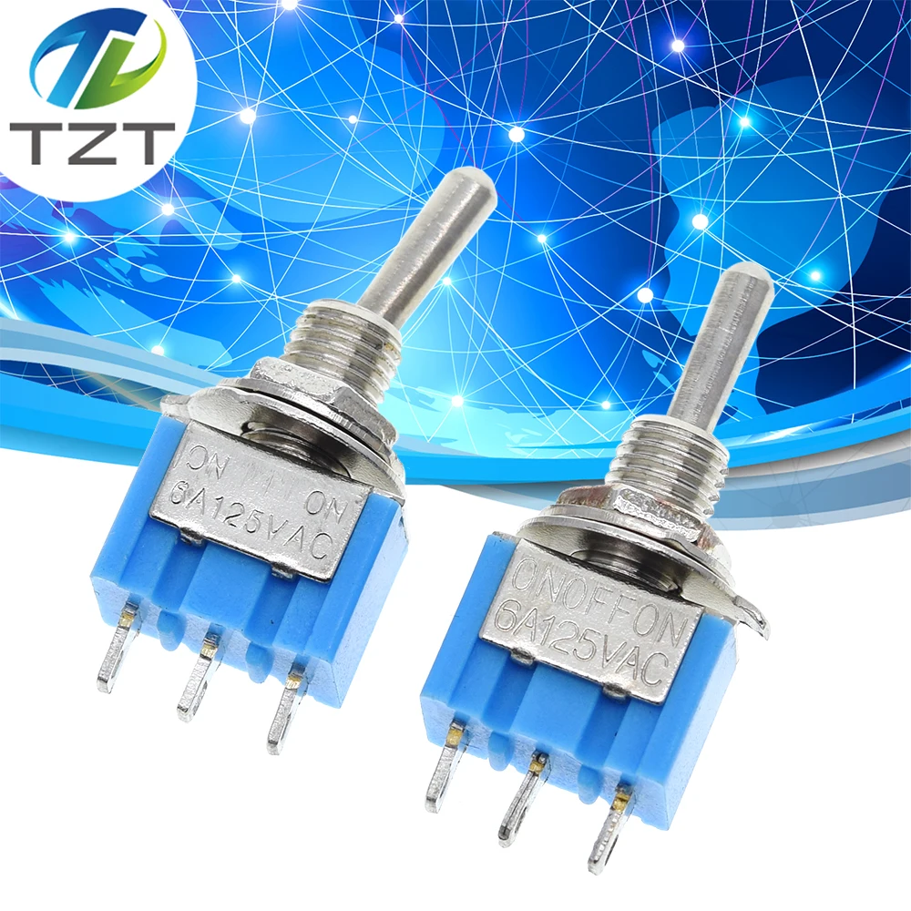 DIY рычажный переключатель ВКЛ ВЫКЛ ВКЛ/ВКЛ 3Pin 3 позиции фиксации MTS 103 102 AC 125V/6A 250V/3A