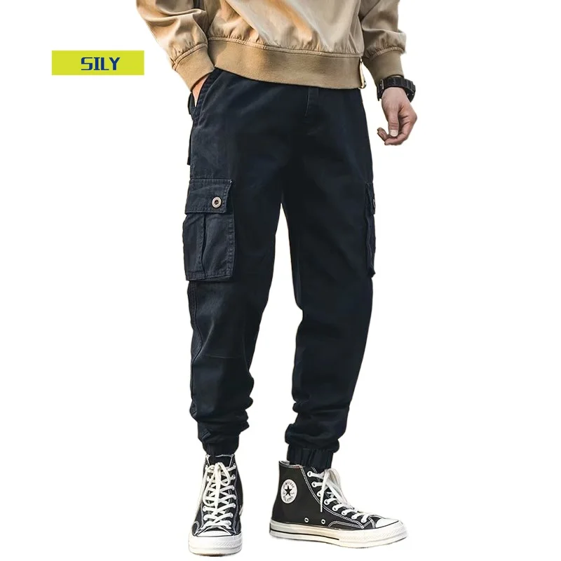

Black Casual Pants Men Military Tactical Joggers Camouflage Cargo Pants Multi-Pocket Fashions Khaki Army Trousers