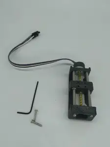 Подержанный шаговый электродвигатель 5 в с винтовым слайдером и кронштейном, 2-фазный 4-проводной винтовой двигатель 15 мм, линейная стандартная мощность