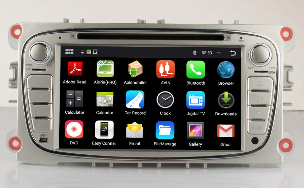 Четырехъядерный 2 Гб ОЗУ Android 7 1 автомобильный DVD GPS для FORD FOCUS Mondeo S-MAX C-Max Connect