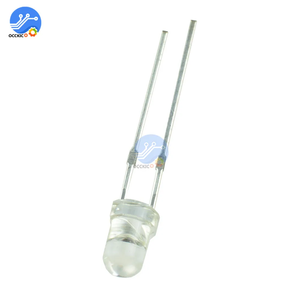 50 шт. супер яркий F5 5 мм круглый УФ/фиолетовый светодиодный излучающий диод 390-395nm