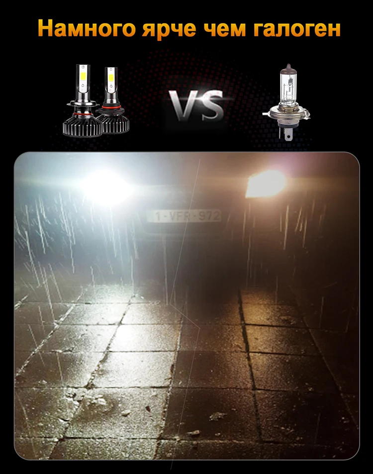 HLXG H7 светодиодный дальний мини H4 12V luces лампы nebbia фар автомобиля 10000LM 9005 HB3 9006 HB4 H8 H11 аксессуары для ламп 5000K 6000K 8000K