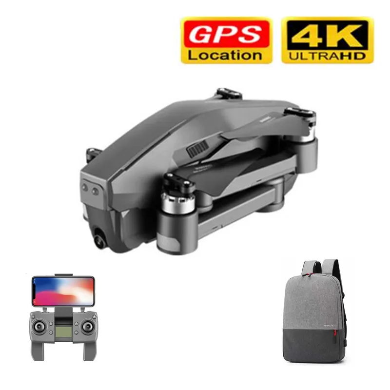 Дрон gps D4 Квадрокоптер HD 4K 1080P FPV 600M wifi видео в реальном времени 1,6 км Контроль расстояния полёт 30 минут Дрон с камерой - Цвет: 4Kcamera  backpack