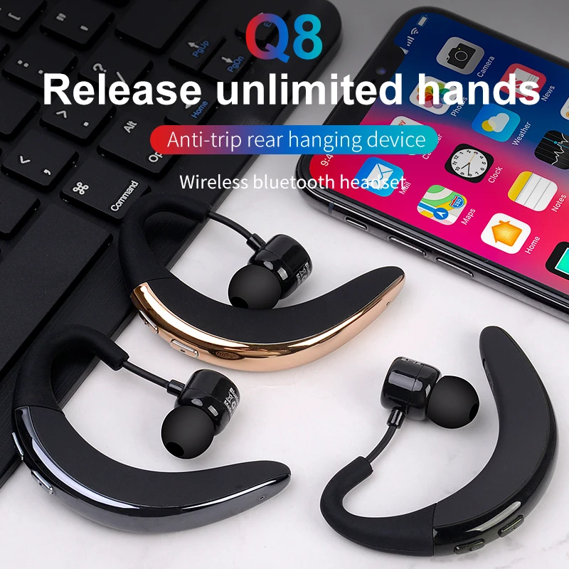 Новые наушники с громкой связью, бизнес Bluetooth, с микрофоном, голосовое управление, беспроводные наушники, Bluetooth гарнитура для вождения, шумоподавление