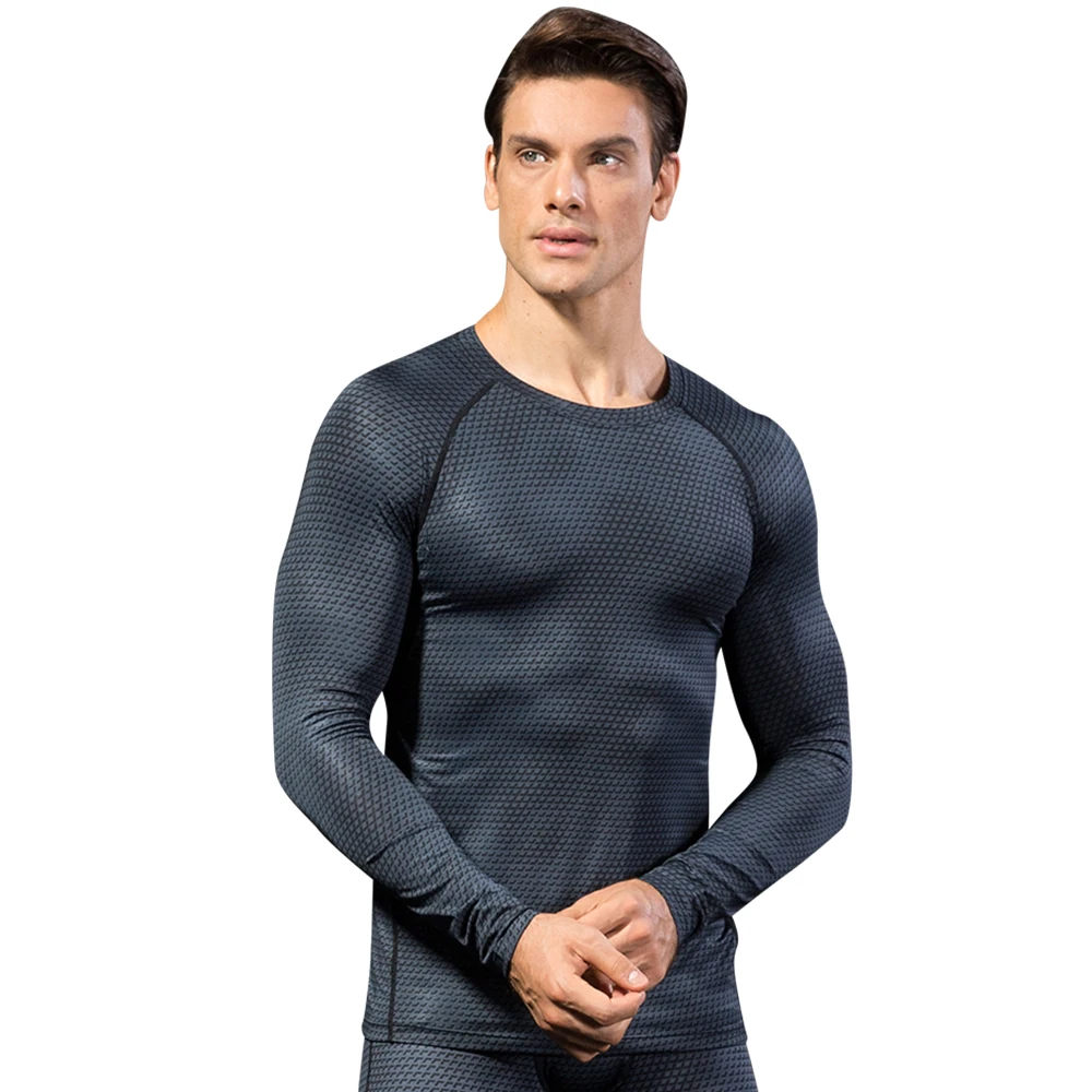 

Lovmove Long Sleeve Compression Tight Running shirt Men Fitness Tops Men's T-shirts Male Sport Shirts High Stretchy Gym Clothing