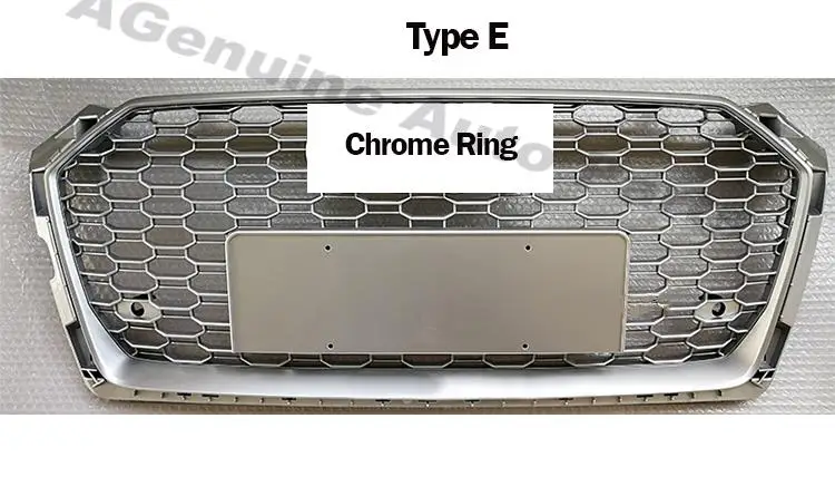 

RS5 silver black front bumper airway mask airway outlet grills fog light grille for A5 RS5 2016+