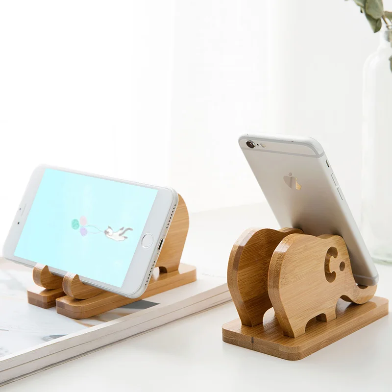 Чехол с откидной крышкой изображением слона из мультфильма бамбуковый планшет