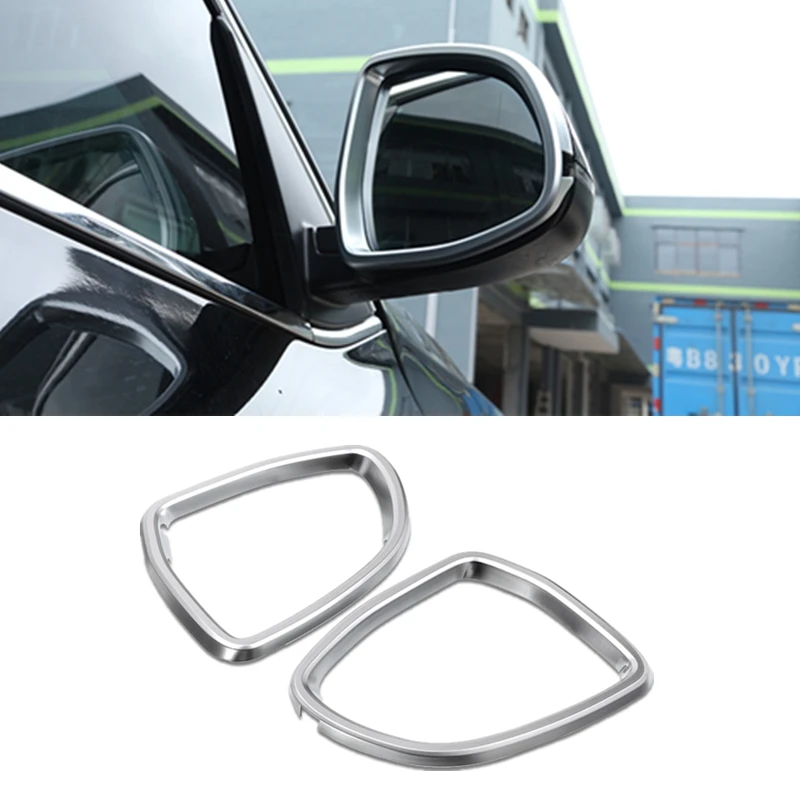 

ABS Chrome Rearview Mirror Decorator Frame Cover Trim 2pcs For BMW X5 f15 X6 f16 2014-2017 X7 2019 Car-Styling Auto Accessories