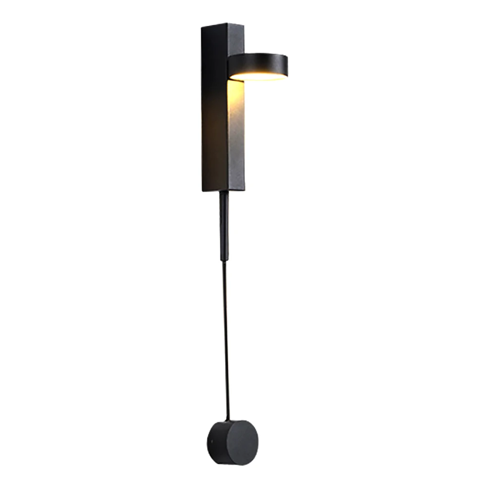 

Home Decor Balcony Rotation Dimming Stairs Iron Art Sconces Knob Switch Hotel LED Wall Light Living Room Restaurant Nordic Style