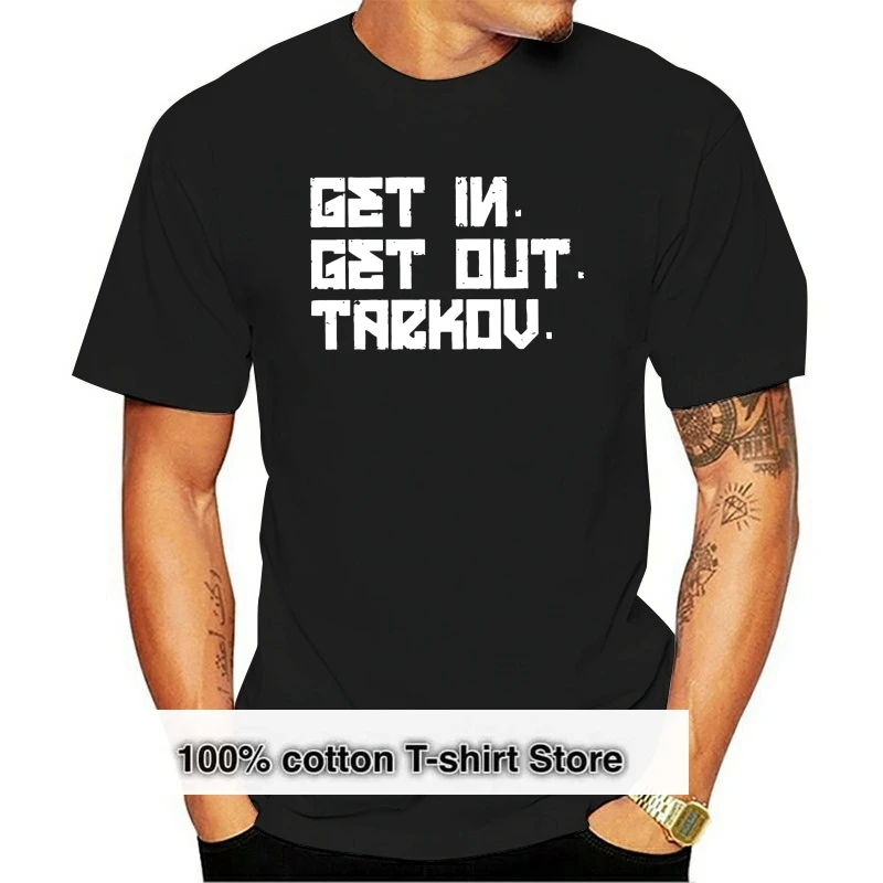 

Men's Escape From Tarkov T Shirts Shooter Survival GG Battle Gaming Russia Game Short Sleeve Summer T-Shirt-6141D
