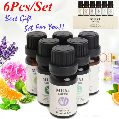 6 шт./лот чистый Ароматерапия Эфирные масла набор благовоний для воздуха диффузор