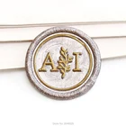 Сургучная печать, деревянная сургучная печать, индивидуальные инициалы, комплект печатей