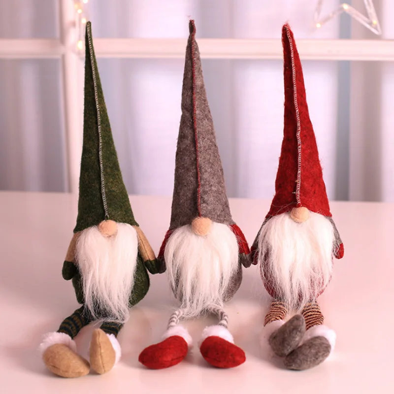 

Коллекция 2022 года, украшения для рождественской елки с длинными ногами Rudolph