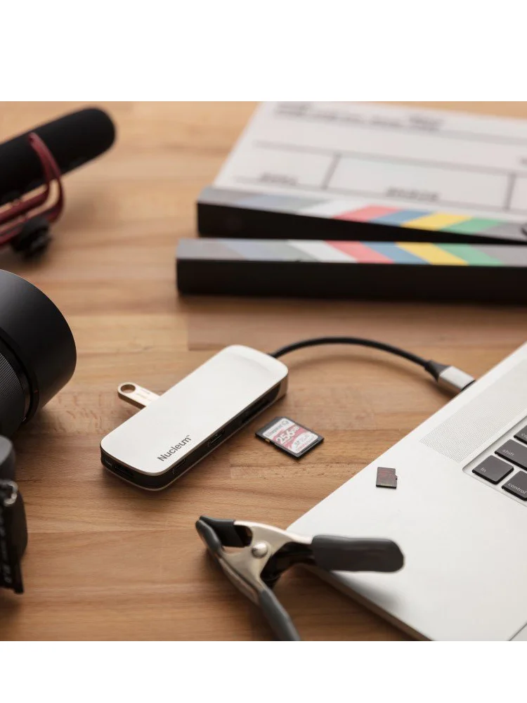 Kingston Nucleum USB C мульти-концентратор 7 в 1 HDMI type-C адаптер USB3.1 ридер Зарядка для Iphone MacBook подключение USB и Micro/SD карты