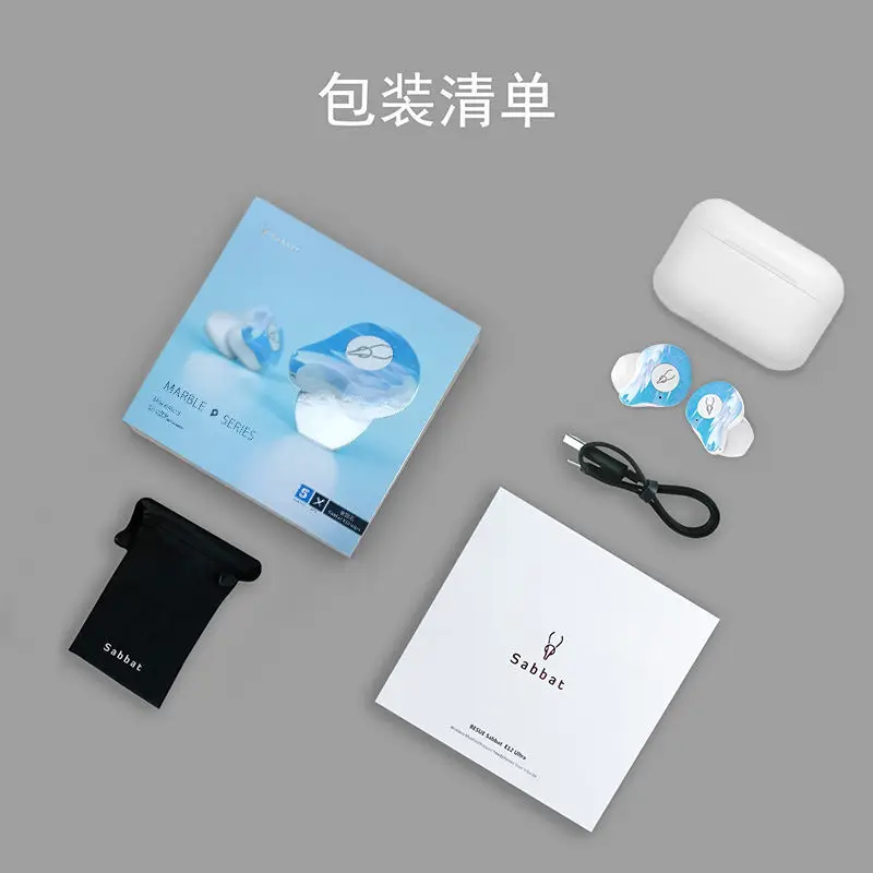 Sabbat X12 Ultra Marble Series True Wireless Earbuds Bluetooth 5.0 TWS Hifi Earphones with FREE Case | Электроника