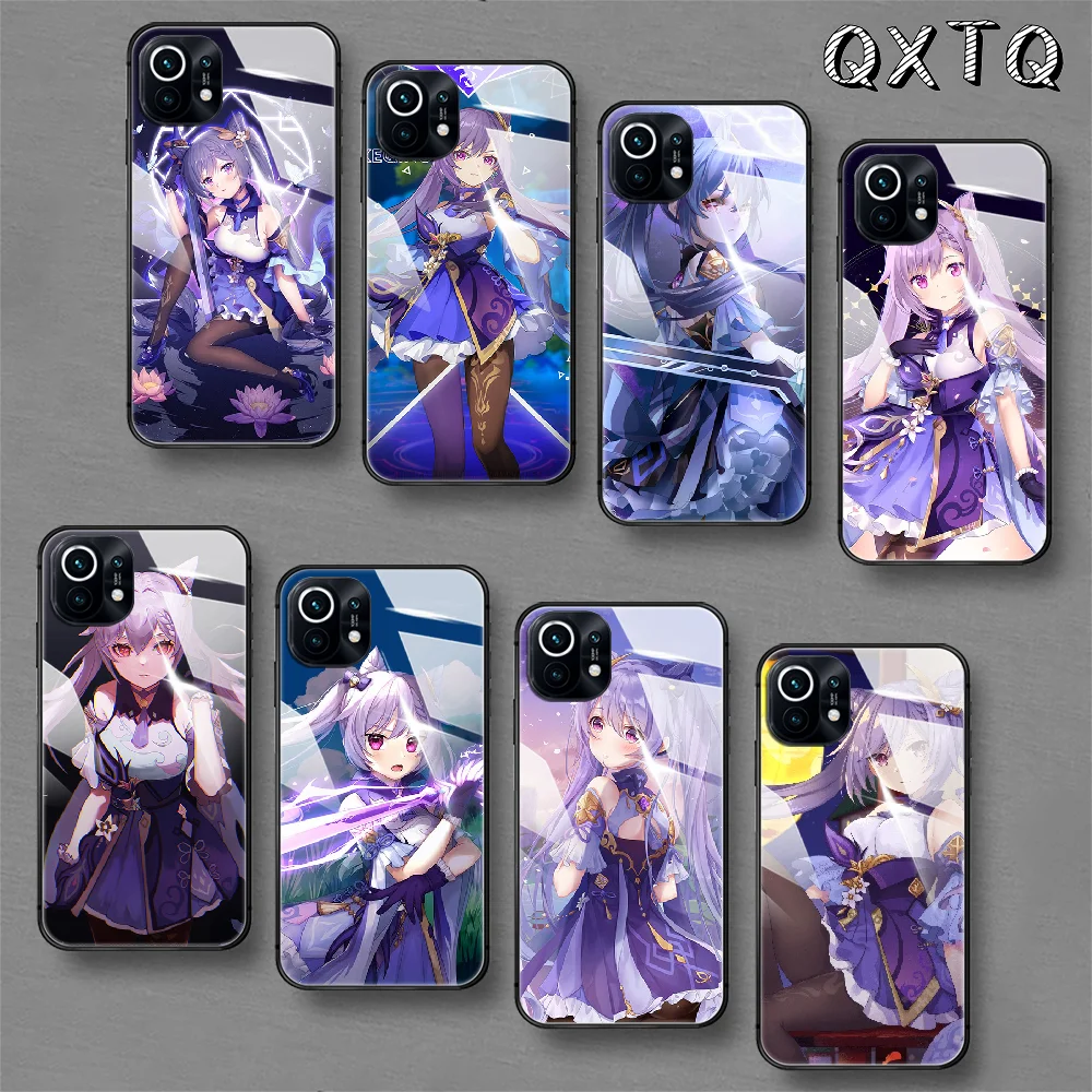 

Genshin Impact Keqing Game Tempered Glass Phone Case For Xiaomi Mi 8 9 10 11 T Max Pro Lite Poco F X 2 3 Nfc Ultra Cover Cell