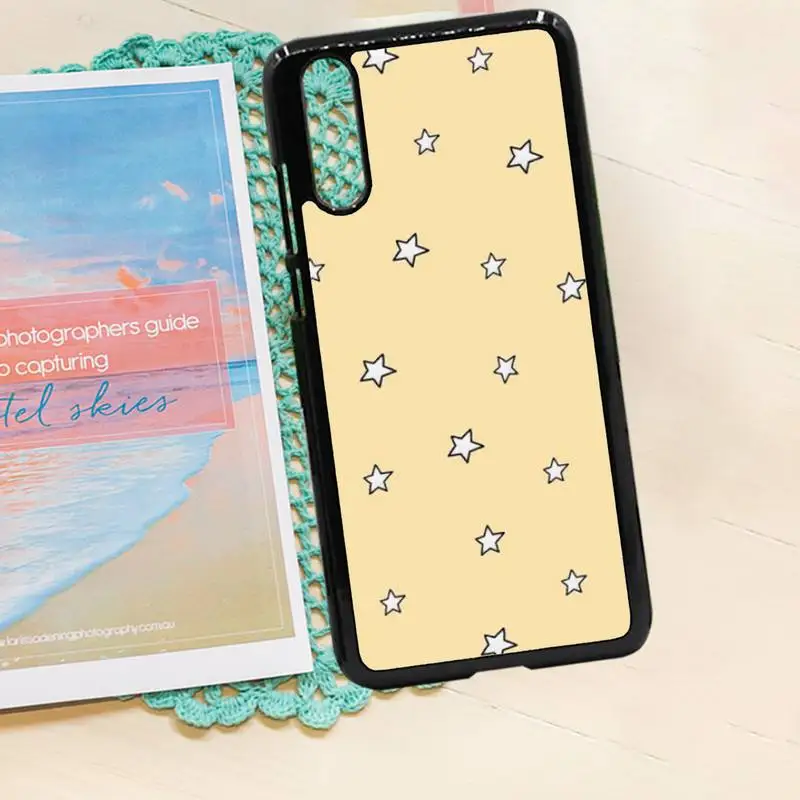 

Five-pointed star pink pattern Phone Case PC for iPhone 11 12 pro XS MAX 8 7 6 6S Plus X 5S SE 2020 XR