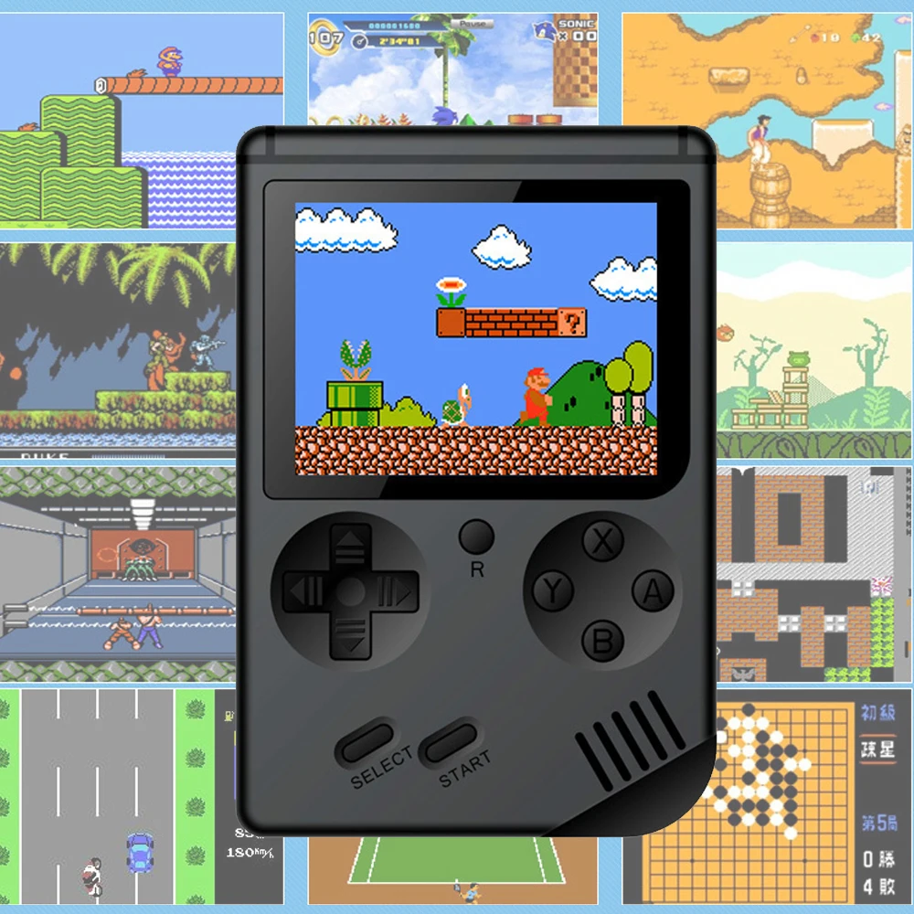 Видео игра 8 бит ретро мини Карманный ручной игровой плеер встроенный 168