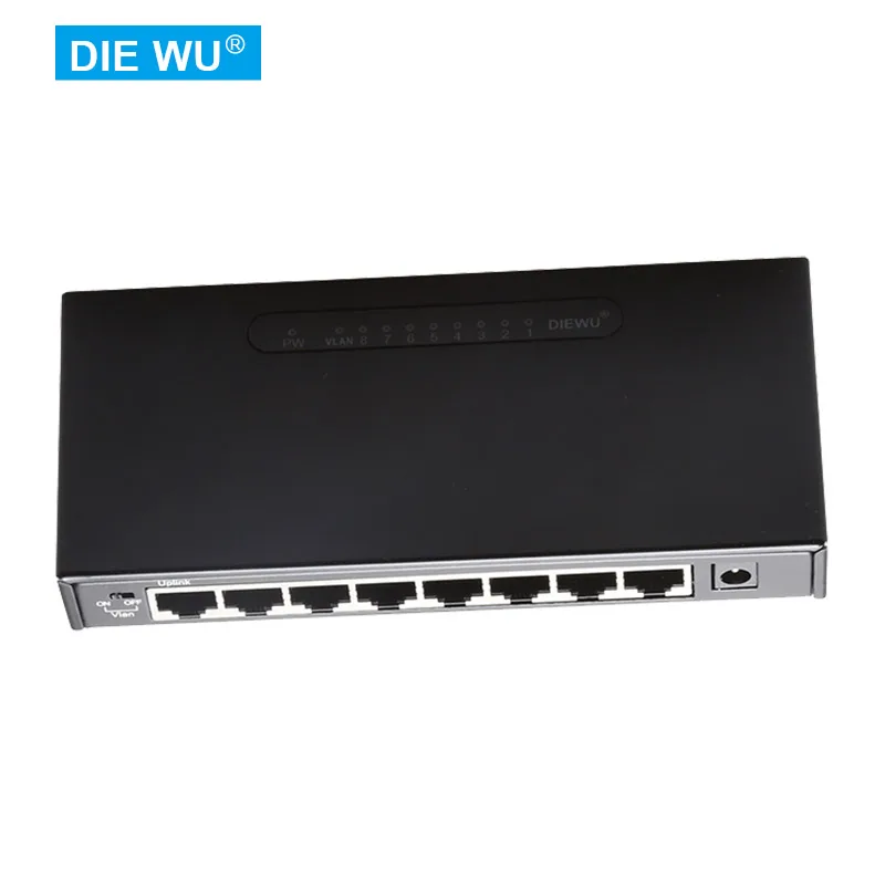 

TXE099 8-Port Gigabit Ethernet Unmanaged Switch Home Network Hub, Office Ethernet Splitter, Plug-and-Play with Vlan switch