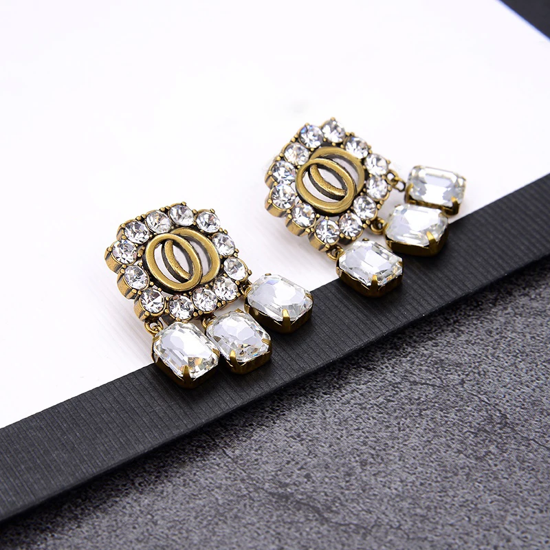 

S925 sterling silver ladies earrings, retro style, high-quality jewelry, original 1:1, birthday gift, exclusive for parties