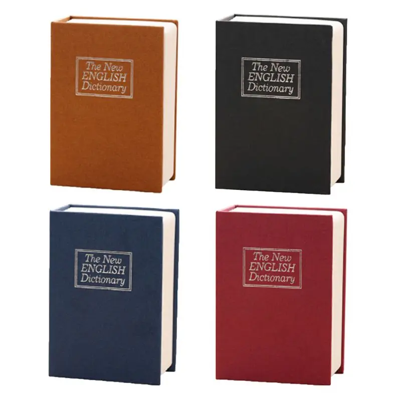 Английский словарь в форме наличных денег копилка для монет с замком ключей