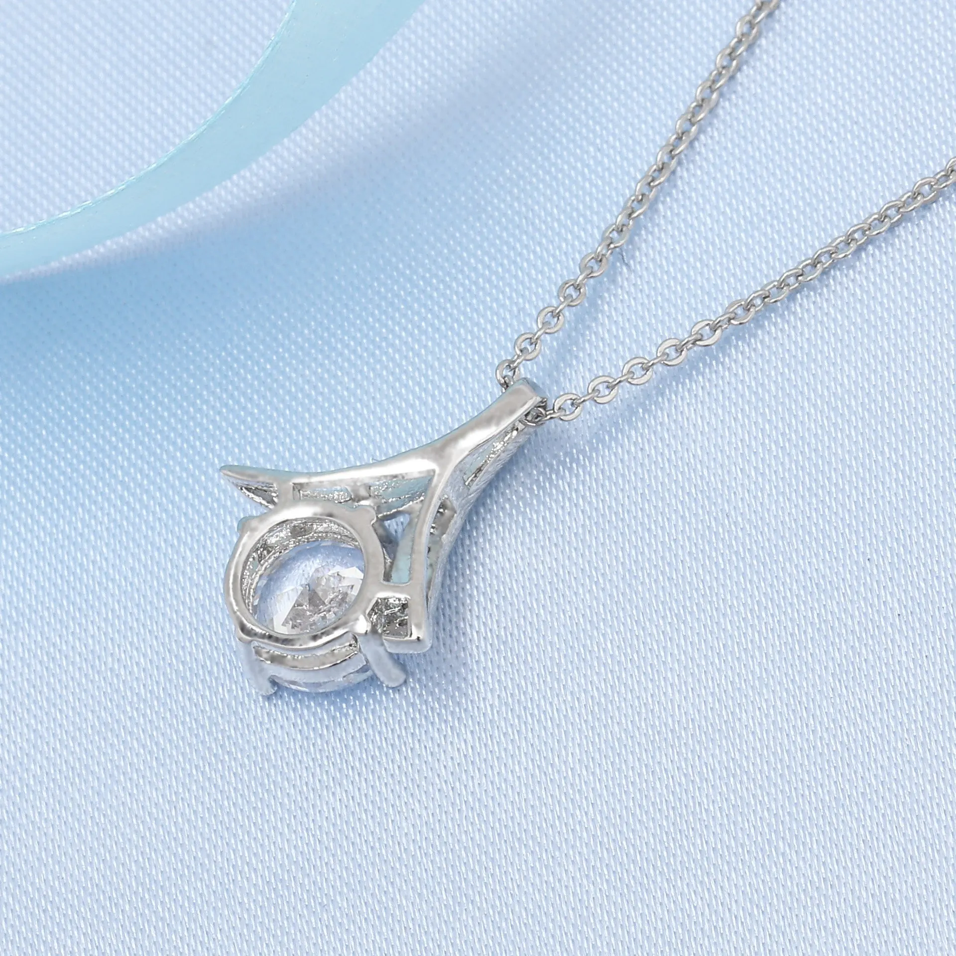 Простой Красота кулон в виде рыбьего хвоста Цепочки и ожерелья изысканный Циркон