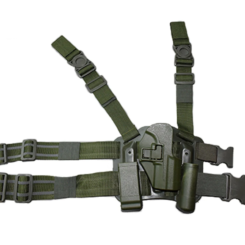 Green Leg Holster Армейский Военный HK USP компактный ручной пистолет ремень/ножная кобура тактическая airsoft кобура для пистолета охотничий Пистолет Чехол кобура - Цвет: Green Leg Holster