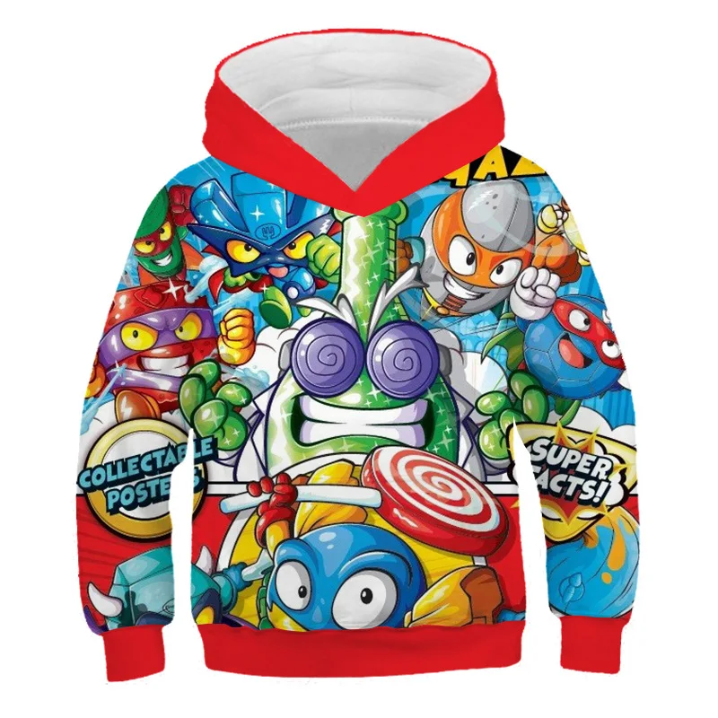 

Fashion Super Zings Print Sweatshirt Toddler Boys Girls Pullover Casual Hoodies Baby Spring Long Sleeve Hooded Children Clothes