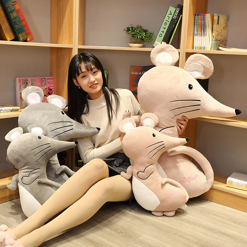 Игрушка плюшевая в виде крысы 55/75/95 см | Игрушки и хобби