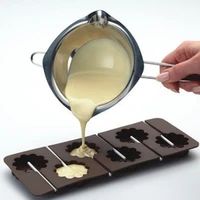 1pc new portable stainless steel chocolate butter melting pot pan kitchen milk bowl boiler cooking accessories