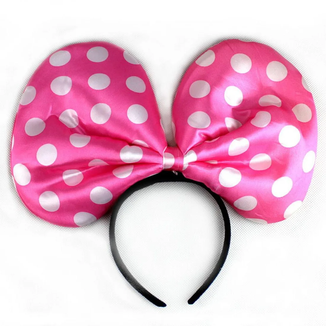 6 шт./лот повязка на голову с красным и розовым бантиком Минни Роса Детские