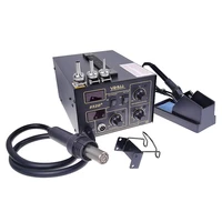 hot air gun digital soldering iron soldering station air soldering machine 2in1 smd rework station pump type yihua 852d