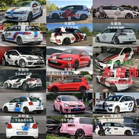 car stickers for volkswagen golf 7 gti body decoration decals polo golf 6 personality design car appearance stickers golf 8