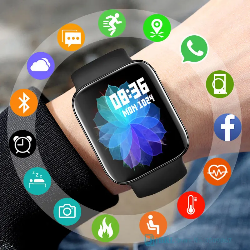 Смарт браслет для женщин и мужчин смарт сенсорный спортивный водонепроницаемый