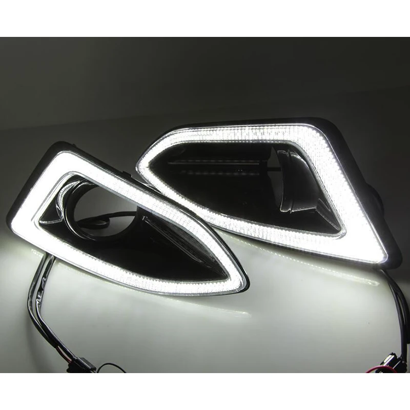 Дневные ходовые огни дневные противотуманные фары 2 шт. 1 комплект 12 В ABS для EDGE 2015