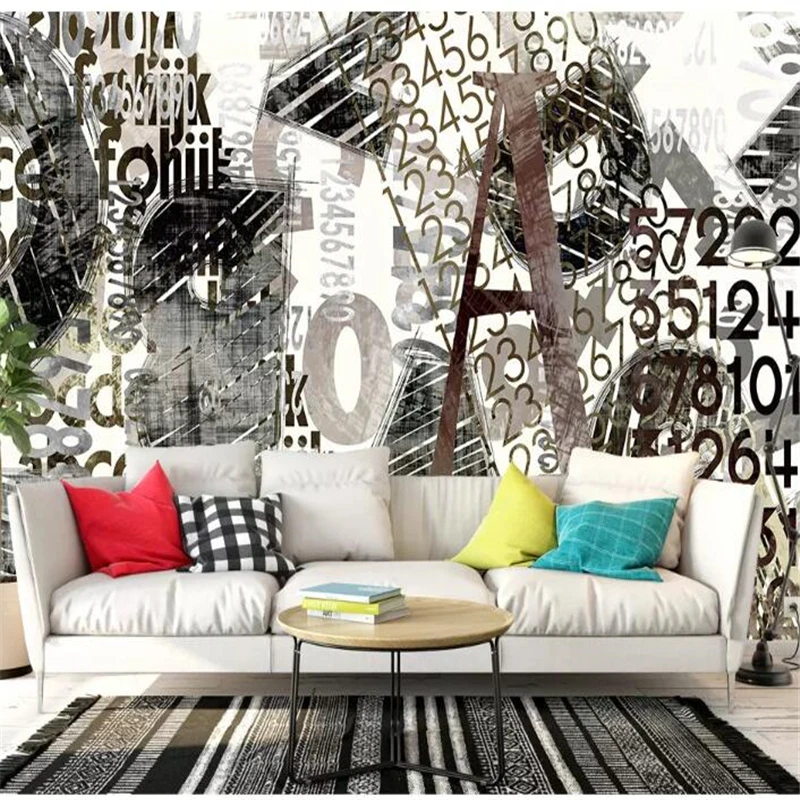 mural Custom wallpaper papel de parede Nordic abstract digital mosaic art pattern tooling background wall carta da parati | Обустройство