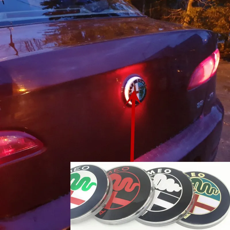 Новый стиль 3D эмблема Alfa Romeo для стайлинга автомобиля логотип передней головки