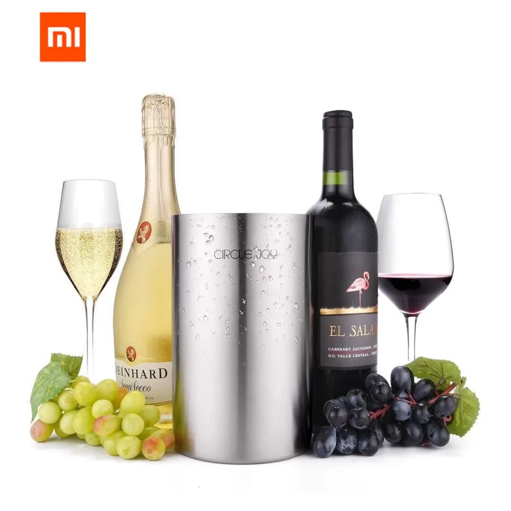 Оригинальный xiaomi Mijia Circle Joy из нержавеющей стали двойное ведро льда эффективная
