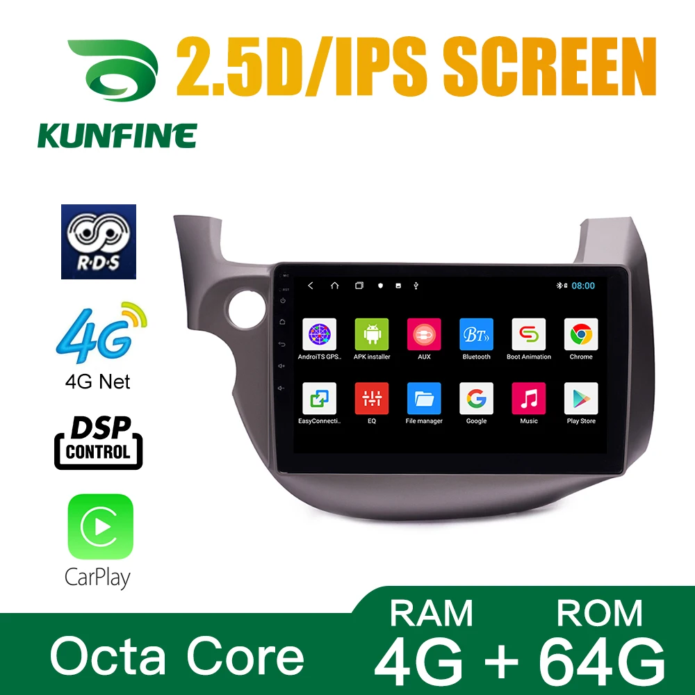 Восьмиядерный 1024*600 Android 10 0 автомобильный DVD GPS навигатор плеер Deckless стерео для Honda